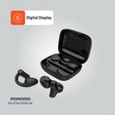 Porodo Soundtec Snap Clip-On Wireless Earbuds - Black