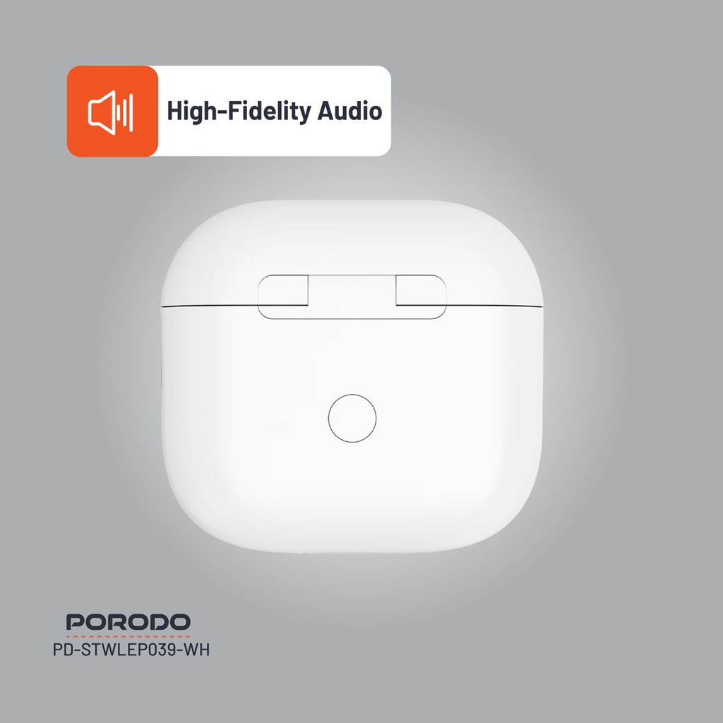 Porodo Soundtec Glimpse Touch Display TWS - White