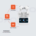 Porodo Soundtec Glimpse Touch Display TWS - White