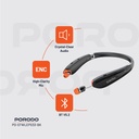 Porodo Soundtec Echo Flex Retractable ENC Neckband- Black