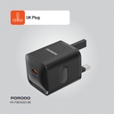 Porodo USB-C Power Delivery Wall Charger - Black