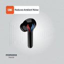 Porodo Gaming Ultra Low-Latency Gaming Earbuds - Black