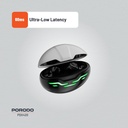 Porodo Gaming Ultra Low-Latency Gaming Earbuds - Black