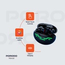 Porodo Gaming Ultra Low-Latency Gaming Earbuds - Black