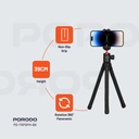 Porodo Flexible Tripod Stand - Black