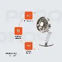 Porodo Lifestyle Metal Desk Fan - Gray