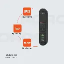 Porodo 50W Multi-Port USB Charging HUB - Black