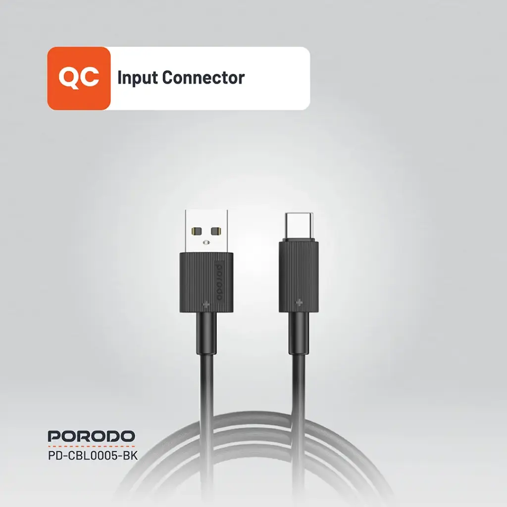 Porodo USB-A to USB-C Durable Charging Cable