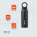 Porodo Lifestyle Magnetic Mount Water Bottle - Black