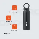 Porodo Lifestyle Magnetic Mount Water Bottle - Black