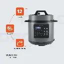 Porodo Lifestyle 1300W Multi-Cuisine Pressure Cooker  - Black