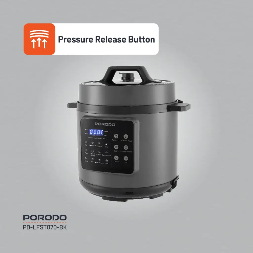 Porodo Lifestyle 1300W Multi-Cuisine Pressure Cooker  - Black