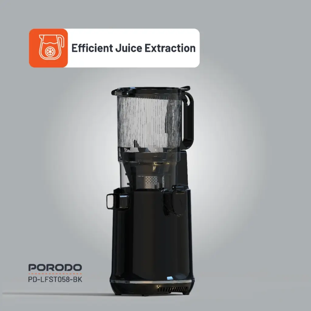 Porodo Lifestyle Cold Press Slow Juicer - Black