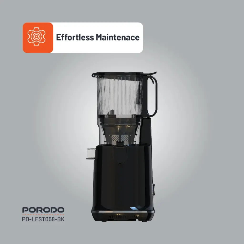 Porodo Lifestyle Cold Press Slow Juicer - Black