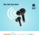 Porodo Blue Deep Bass Wireless Earbuds Pro 2 with Swipe Volume