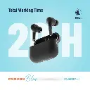 Porodo Blue Deep Bass Wireless Earbuds Pro 2 with Swipe Volume