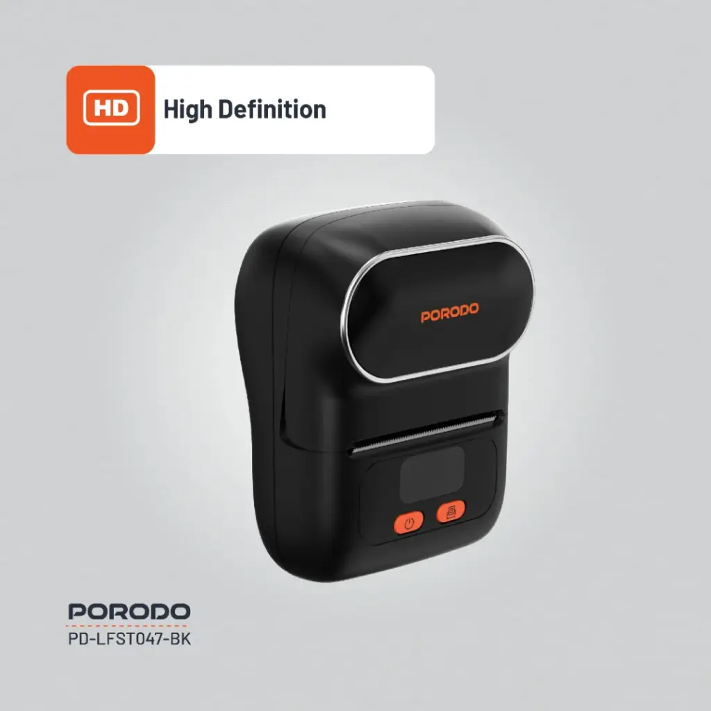 Porodo Lifestyle Super HD Thermal Printer - Black