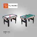 Porodo Lifestyle Multi-Game Table Foosball | Billiards | Hockey | Table Tennis - Brown