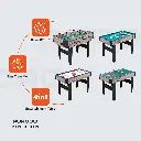 Porodo Lifestyle Multi-Game Table Foosball | Billiards | Hockey | Table Tennis - Brown