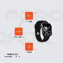 Porodo Jet Black Magnifico Pro Smart Watch
