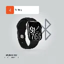 Porodo Jet Black Magnifico Pro Smart Watch