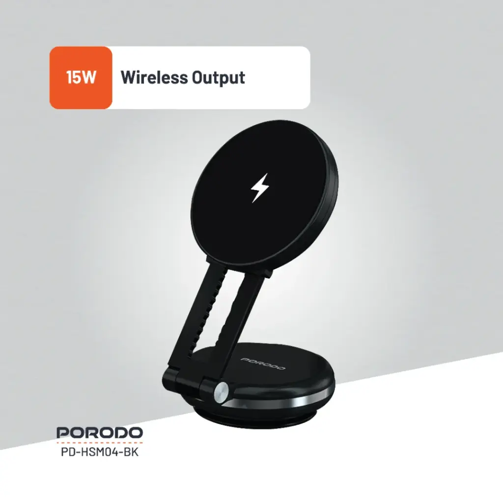 Porodo Vacseal Magsafe Charging Mount - Black