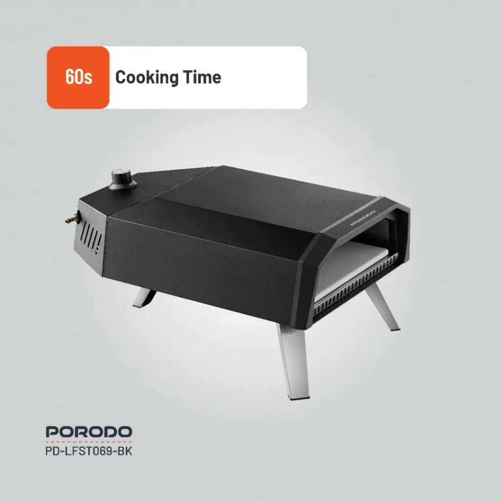 Porodo Lifestyle 12" Pizza Outdoor Oven - Black