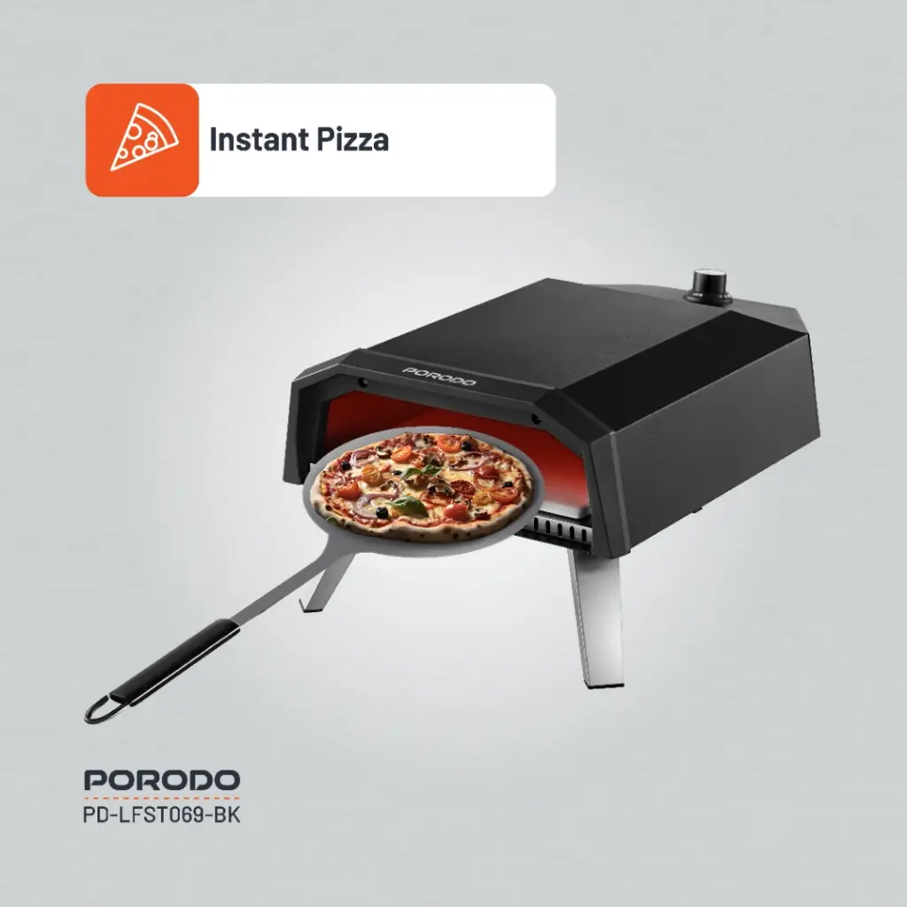 Porodo Lifestyle 12" Pizza Outdoor Oven - Black