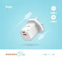 Porodo Blue Ultra-Quick Charger - White