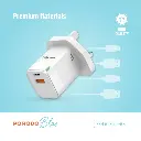 Porodo Blue Ultra-Quick Charger - White