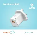 Porodo Blue Ultra-Quick Charger - White