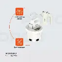 Porodo Lifestyle Spill-Proof Dual Mode Mixer - White/Silver 