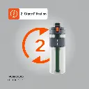 Porodo Lifestyle 2-Stage Filtration Water Bottle - Black