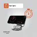Porodo Rotating Base Three-Device Wireless Charger - Gray