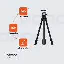 Porodo Ultra-Light Aluminum Tripod - Black
