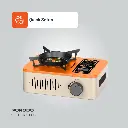 Porodo Lifestyle Portable Outdoor Stove - Orange/Beige