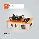 Porodo Lifestyle Portable Outdoor Stove - Orange/Beige