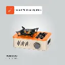 Porodo Lifestyle Portable Outdoor Stove - Orange/Beige