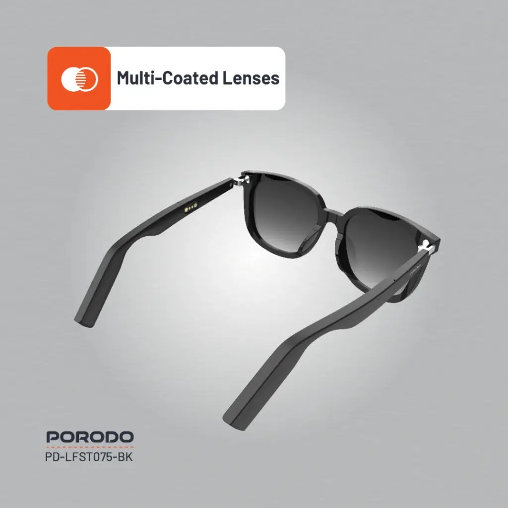 Porodo Lifestyle Polarized Sunglasses With Speaker - Black