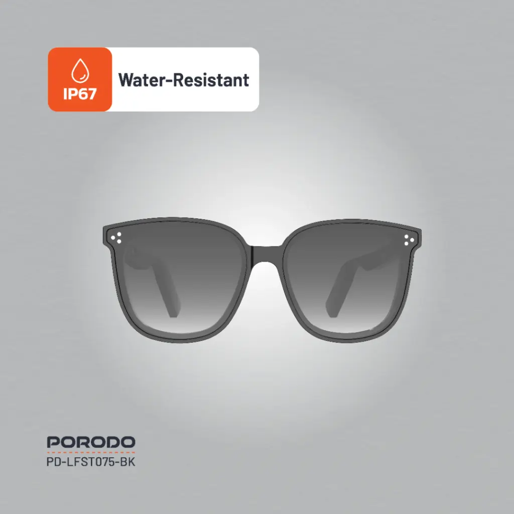 Porodo Lifestyle Polarized Sunglasses With Speaker - Black