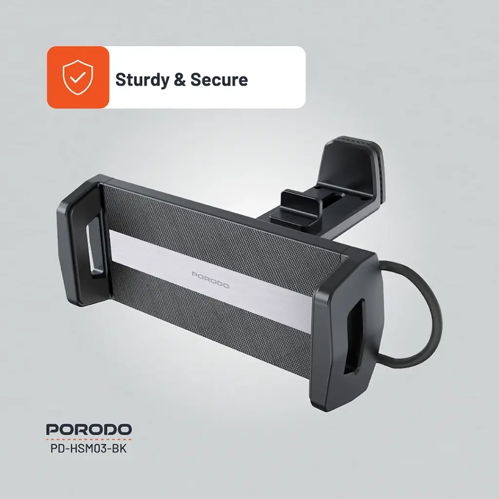 Porodo HS03 Universal Adjustable Tablet & Phone Mount - Black