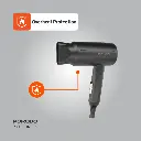 Porodo Lifestyle 1200W Foldable Hair Dryer 1.8M Cable - Black