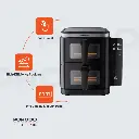 Porodo Lifestyle Double Stack Air Fryer with 12 Presets - Black