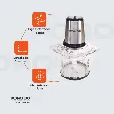 Porodo Lifestyle Meat and Vegetable Electric Food Chopper - Black