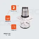 Porodo Lifestyle Meat and Vegetable Electric Food Chopper - Black