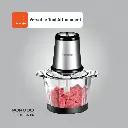 Porodo Lifestyle Meat and Vegetable Electric Food Chopper - Black