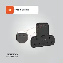 Porodo Multi-Port Wall Socket - Black