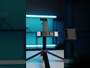 Porodo Selfie Stick 135cm Extendable with Detachable Light 4 Leg Tripod - Black