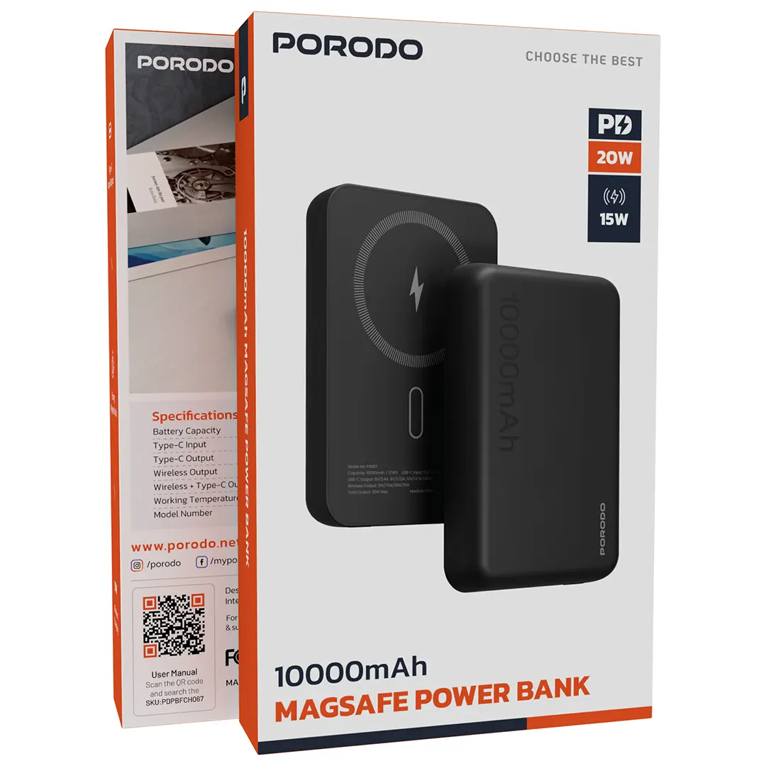 Porodo 10000mAh MagSafe Power Bank.webp