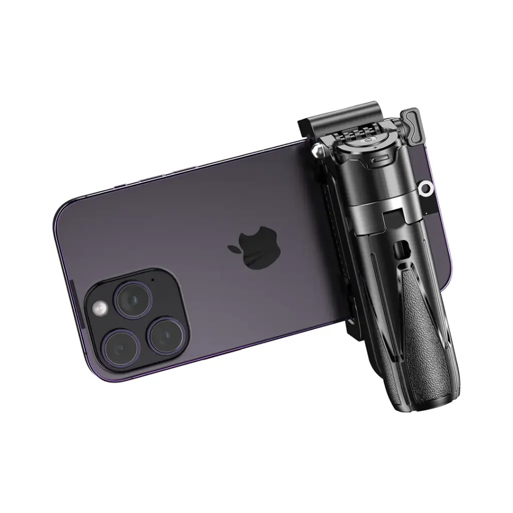 Porodo Foldable Selfie Stick with Extendable Tripod - Black 
